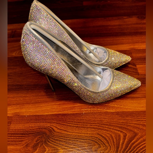 AKIRA Shoes - Akira Multicolor Embellished Jewel Heels